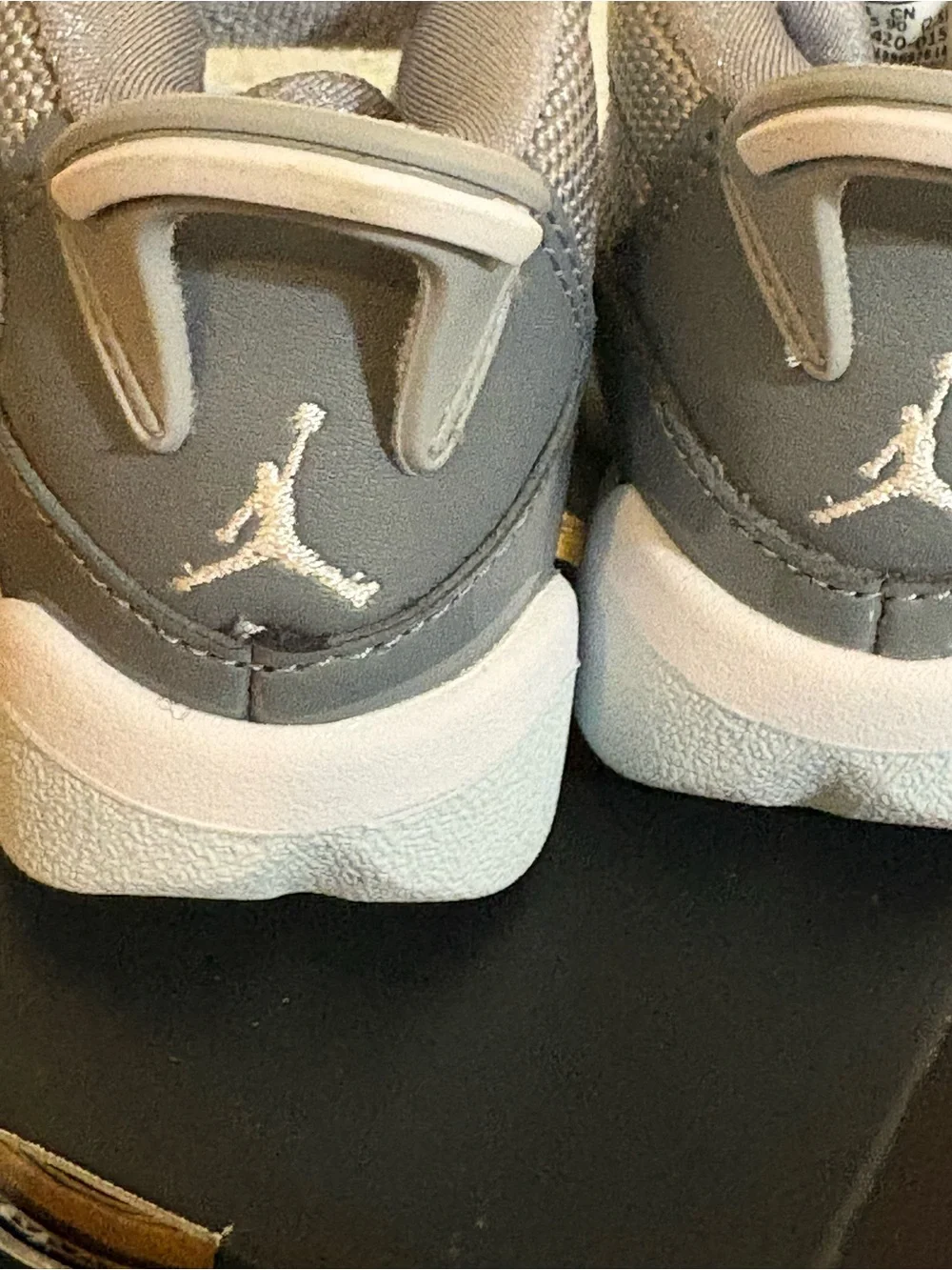 Jordan 6 Rings (TD) 323420 015 Toddler's Cool Grey/White/Wolf Grey Size 3C
